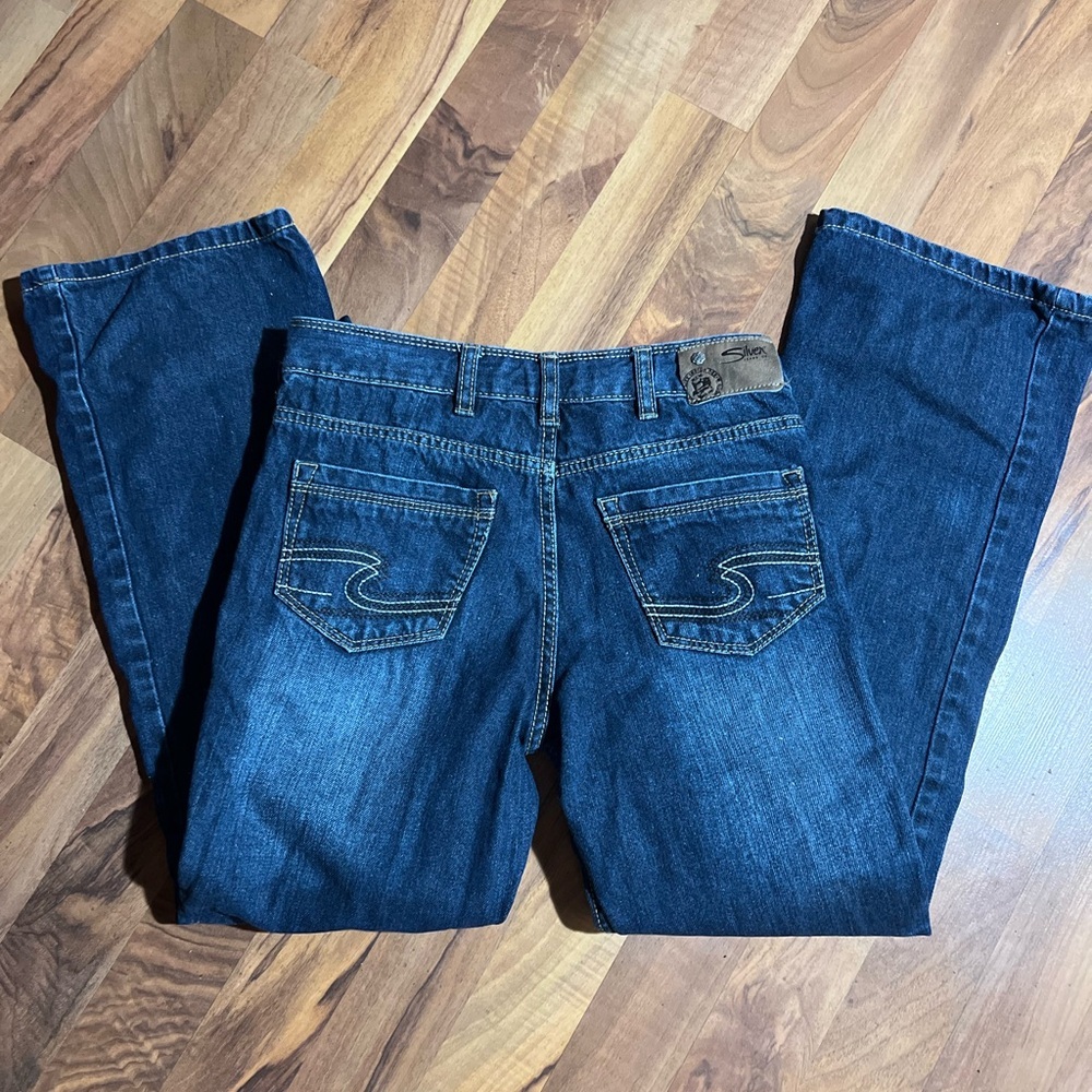 Girls Dark wash Silver jeans size 12 - Picture 4 of 4
